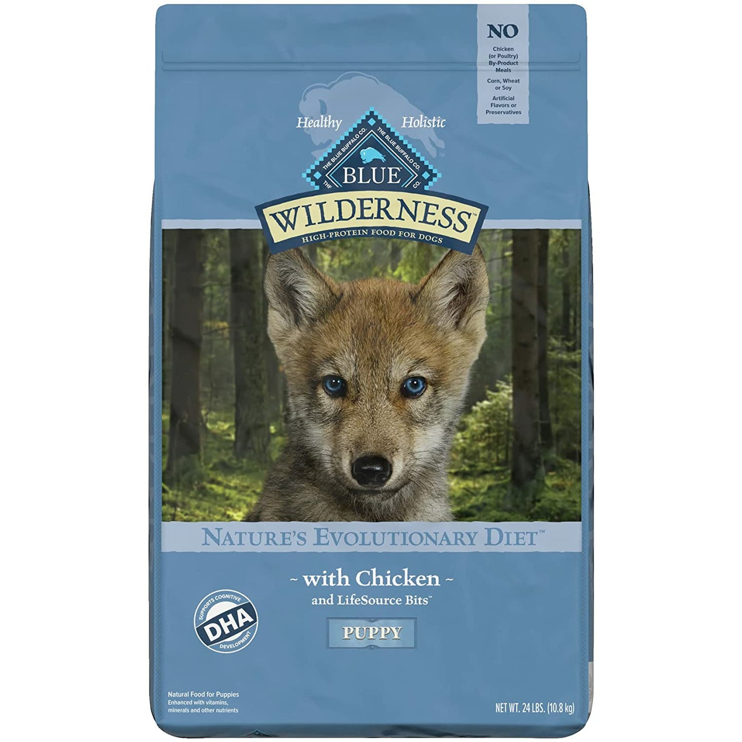 Blue Buffalo Wilderness Puppy Food Chicken Formula 10.9 Kg Dog Food 10.9 Kg | PetMax Canada