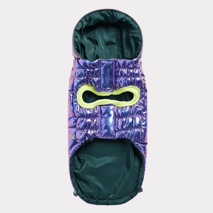 GF Pet Recycled Parka Iridescent For Dogs - X-Small - Coats - GF Pet - PetMax Canada