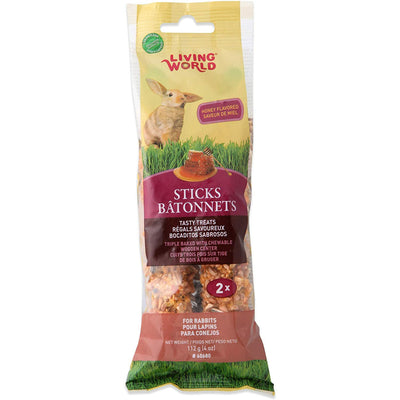 Living World Rabbit Stick Honey Flavour  Small Animal Food Treats  | PetMax Canada