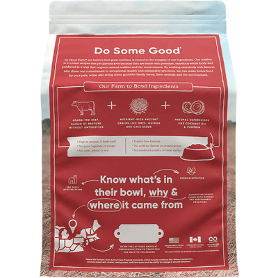 Open Farm Dog Food Grass Fed Beef & Ancient Grains - 1.82 Kg - Dog Food - Open Farm - PetMax Canada