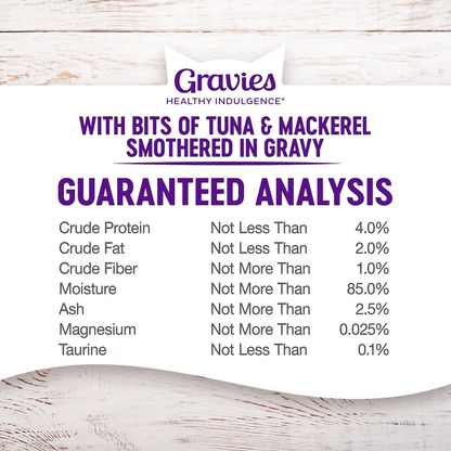 Wellness Healthy Indulgence Gravies Tuna & Mackerel Wet Cat Food - 85g - Canned Cat Food - Wellness - PetMax Canada