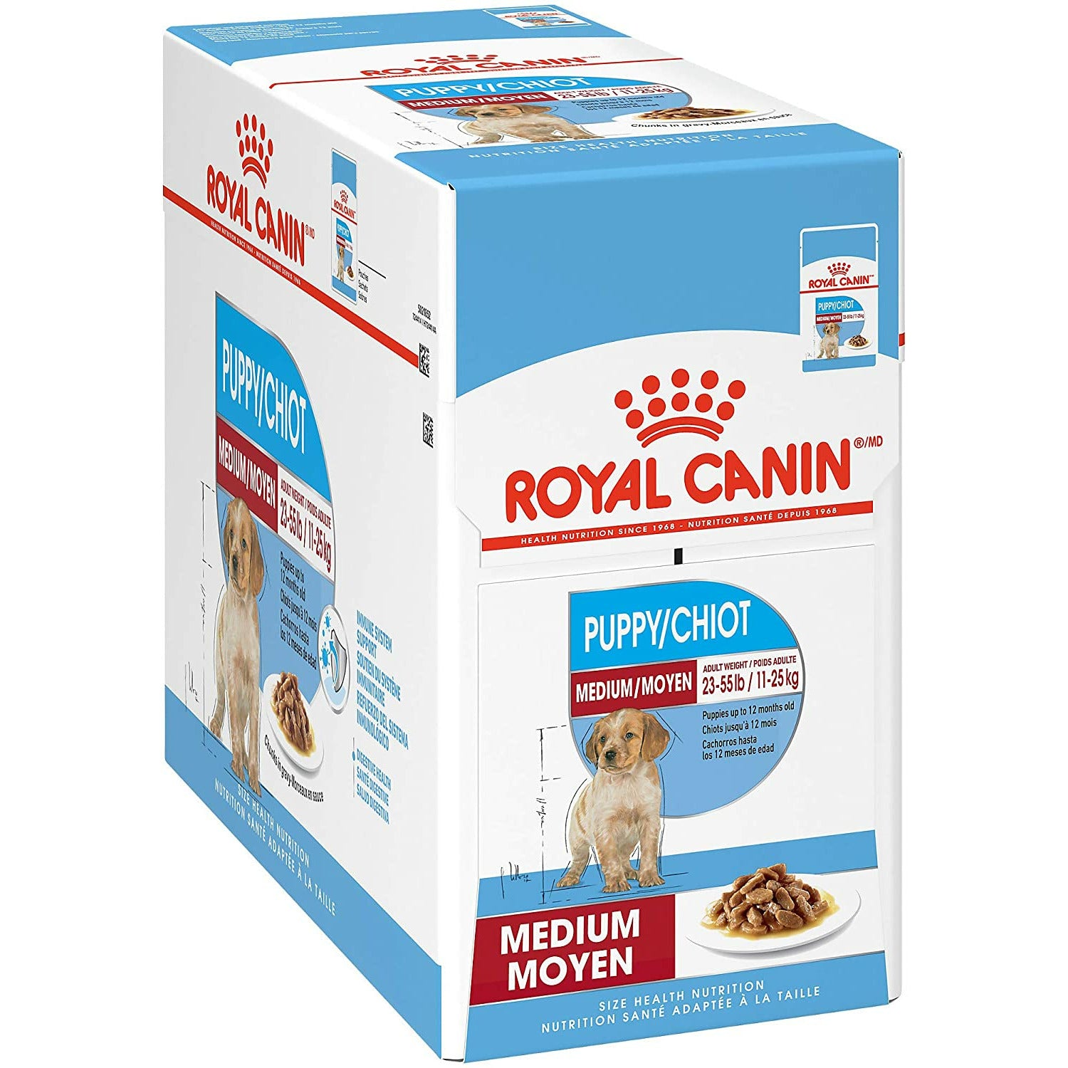 Royal Canin Wet Dog Food Pouch Medium Puppy  Canned Dog Food  | PetMax Canada
