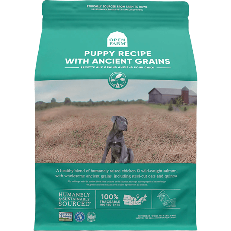 Open Farm Puppy Food Ancient Grains Recipe - 1.82 Kg - Dog Food - Open Farm - PetMax Canada