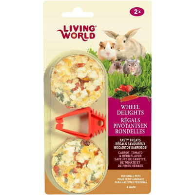 Living World Wheel Delights Carrot, Tomato & Herb  Small Animal Food Treats  | PetMax Canada