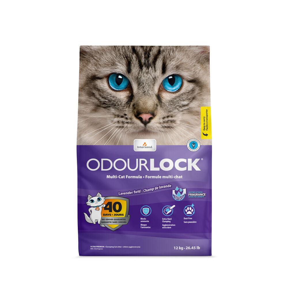 Odourlock Ultra Premium Lavender Clumping Litter  Cat Litter  | PetMax Canada