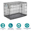 Bud'Z Deluxe Dog Crate With Double Door  Wire Crates  | PetMax Canada