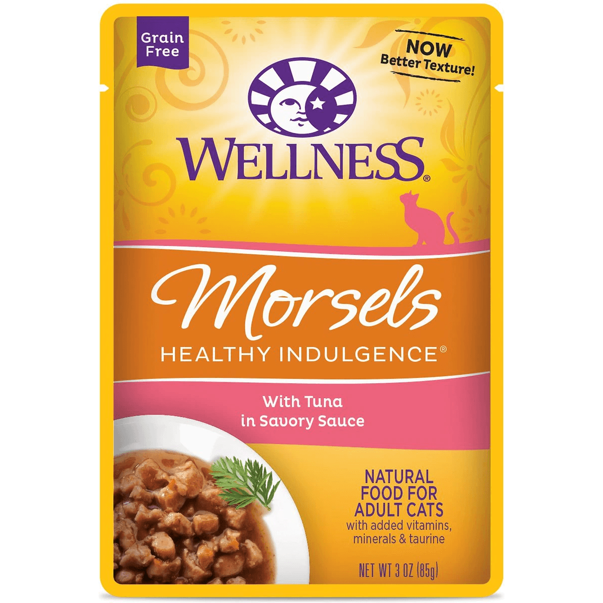 Wellness Healthy Indulgence Morsels Tuna Wet Cat Food - 85g - Canned Cat Food - Wellness - PetMax Canada