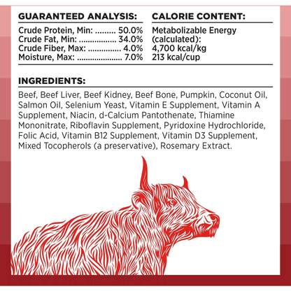 Bixbi Rawbble Beef Recipe Grain-Free Freeze-Dried Dog Food - 340g - Dog Food - Bixbi - PetMax Canada