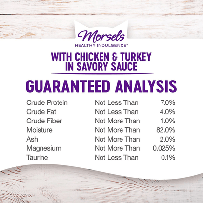 Wellness Healthy Indulgence Morsels Chicken & Turkey Wet Cat Food - 85g - Canned Cat Food - Wellness - PetMax Canada