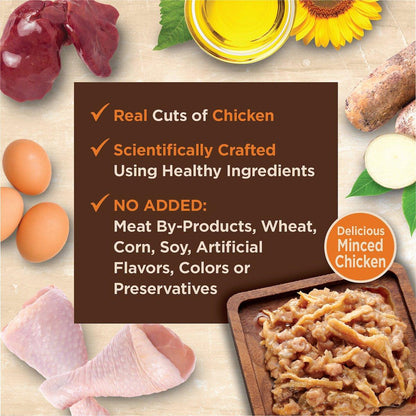 Wellness CORE Tiny Tasters Minced Chicken in Gravy Wet Cat Food - 50g - Canned Cat Food - Wellness - PetMax Canada
