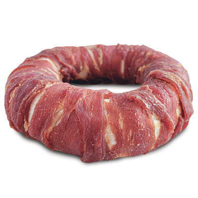 Dogit Snack Bar Dog Treats Duck Rawhide Donut - Small: 8cm / 2 Pack - Dog Treats - Dogit - PetMax Canada