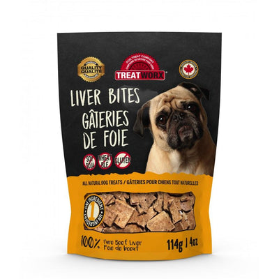 Treatworx Beef Liver Bites  Dog Treats  | PetMax Canada
