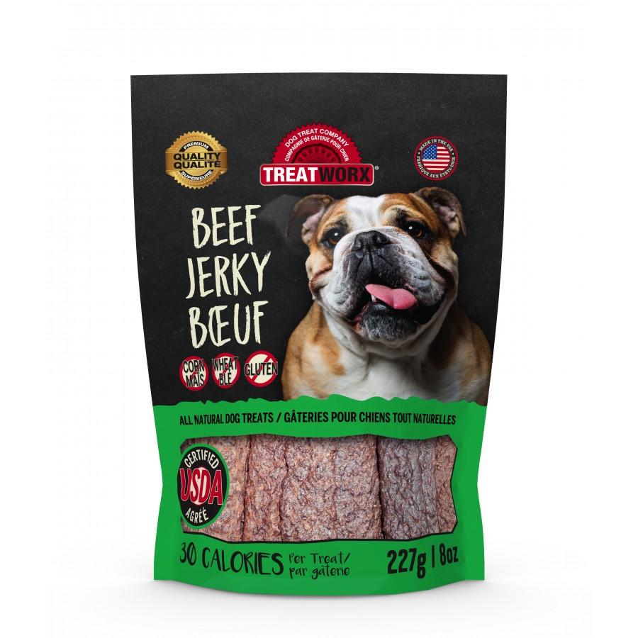 Treatworx Beef Jerky  Dog Treats  | PetMax Canada