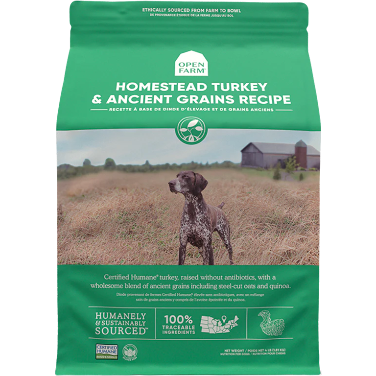 Open Farm Dog Food Homestead Turkey & Ancient Grains  Dog Food  | PetMax Canada