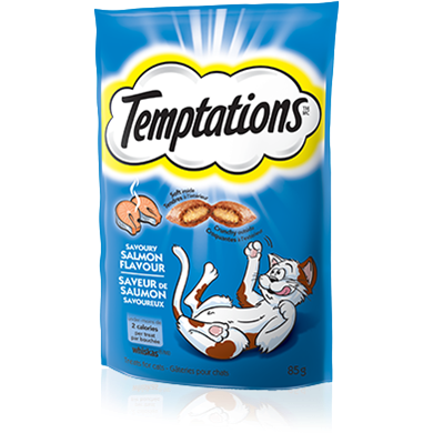 Temptations Salmon Cat Treats  Cat Treats  | PetMax Canada