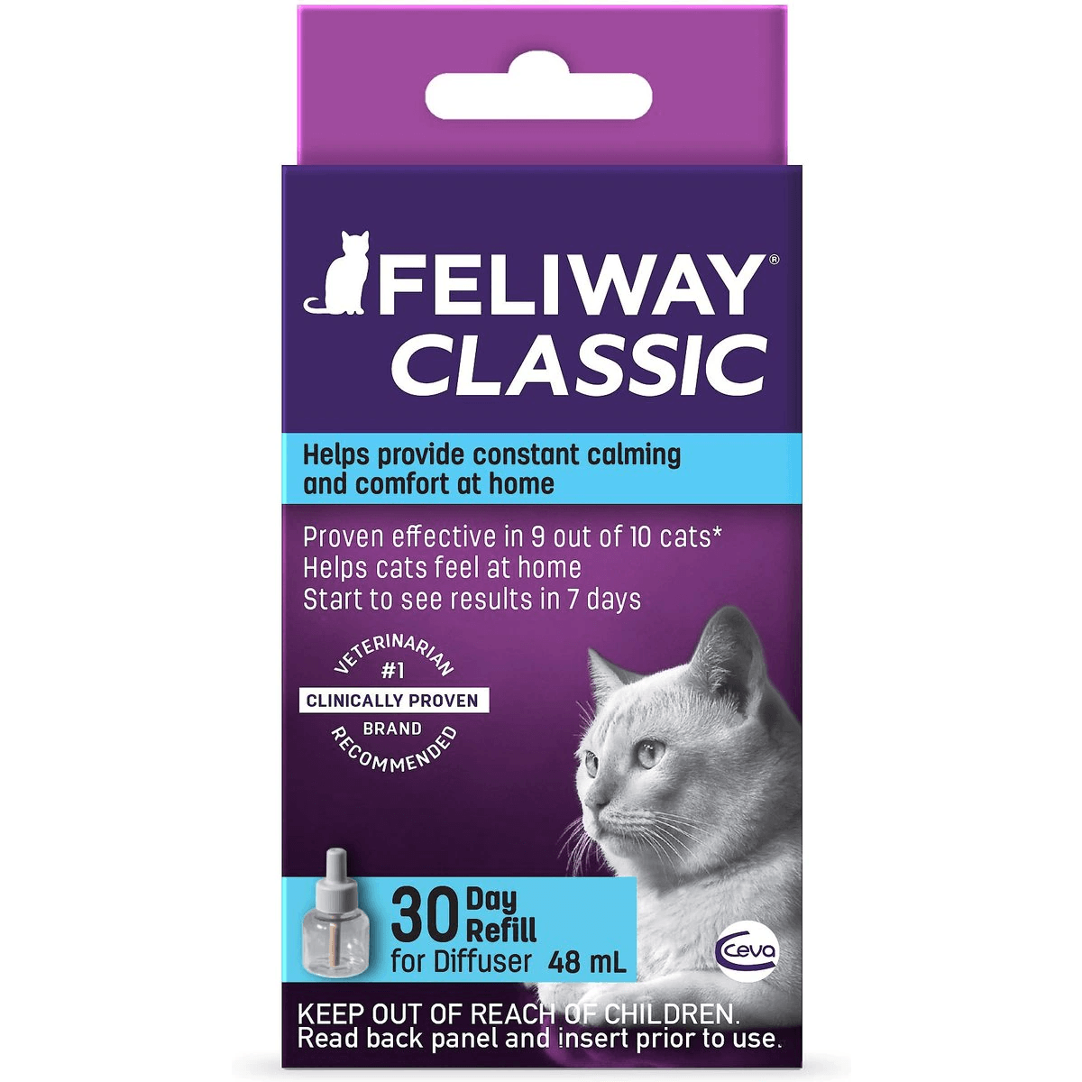 Feliway Classic Calming Diffuser Refill for Cats, 30 day  Cat Health Care  | PetMax Canada