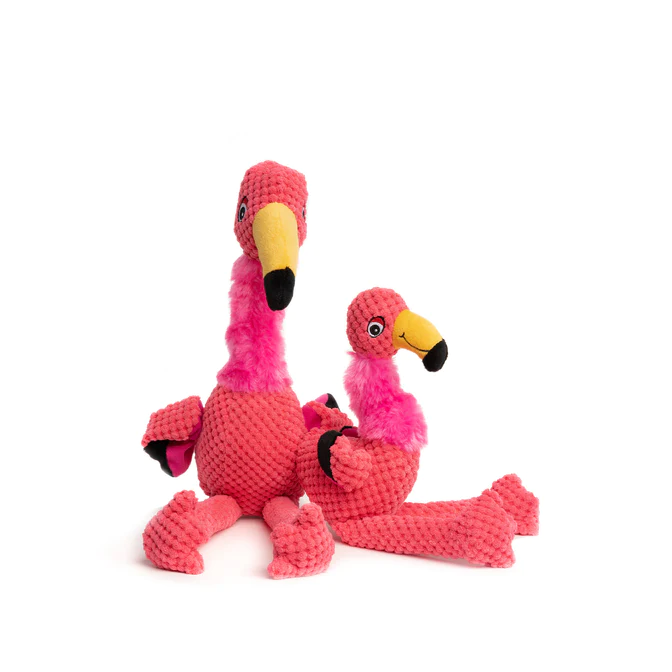 Fabdog Floppy Dog Toy Flamingo  Dog Toys  | PetMax Canada