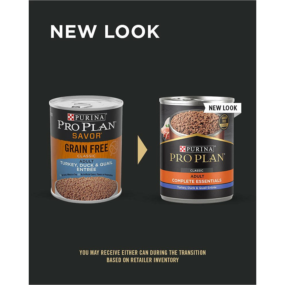 Purina Pro Plan Savor Classic Turkey, Duck & Quail Entree Grain-Free Canned Dog Food  Canned Dog Food  | PetMax Canada