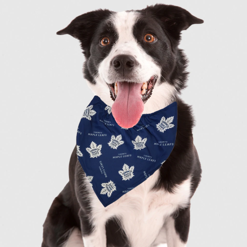 NHL Toronto Maple Leafs Dog Bandana  Bandanas  | PetMax Canada