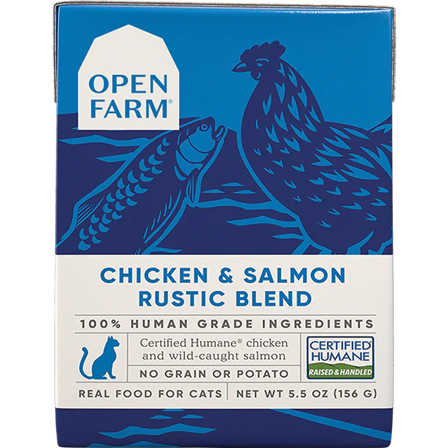 Open Farm Wet Cat Food Chicken & Salmon Rustic Blend  Canned Cat Food  | PetMax Canada