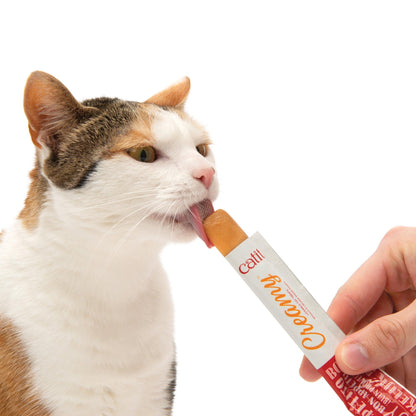 CatIt Creamy Lickable Treats Chicken & Shrimp - 5 Pack - Cat Treats - Catit - PetMax Canada