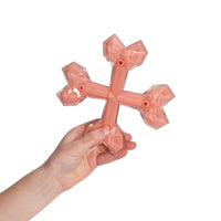 Zeus Duo Dog Toy Cross Bones Chicken Scent Coral  Dog Toys  | PetMax Canada