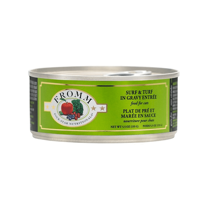 Fromm Four Star Canned Cat Food Shredded Surf Turf PetMax