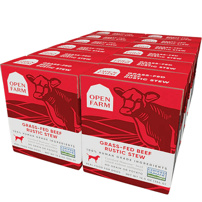 Open Farm Wet Dog Food Grass Fed Beef Rustic Stew - 354g - Canned Dog Food - Open Farm - PetMax Canada