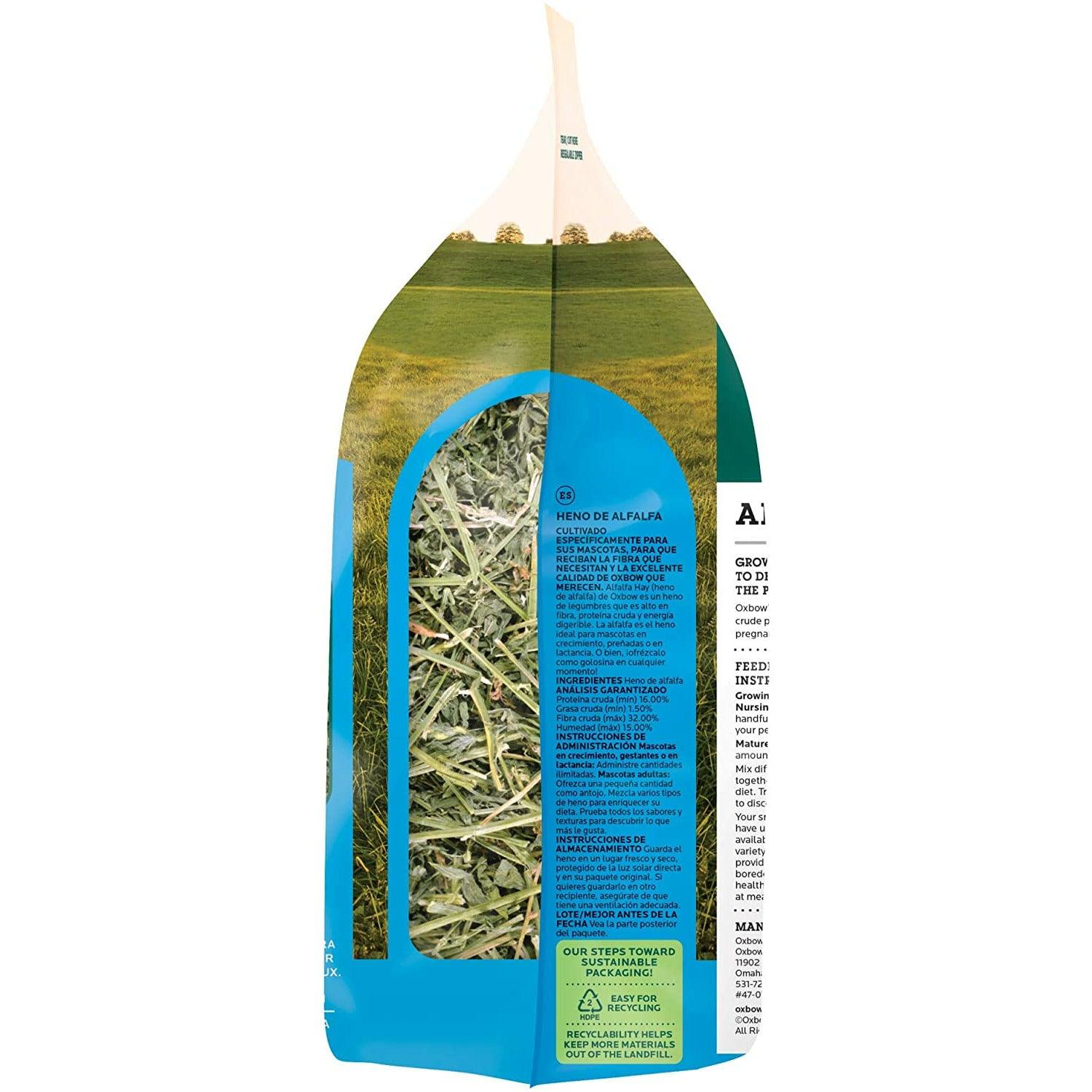 Oxbow Small Animal Health Alfalfa Hay - 425g - Small Animal Litter - Oxbow - PetMax Canada