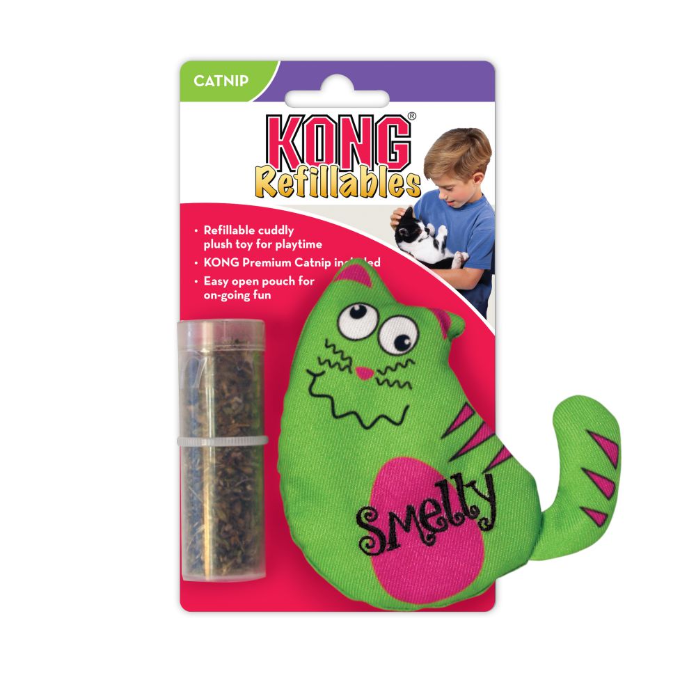 Kong Cat Toy Refillable Catnip Toy Purrsonality Smelly  Cat Toys  | PetMax Canada