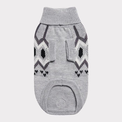GF Pet Heritage Sweater Grey For Dogs - X-Small - Sweaters - GF Pet - PetMax Canada