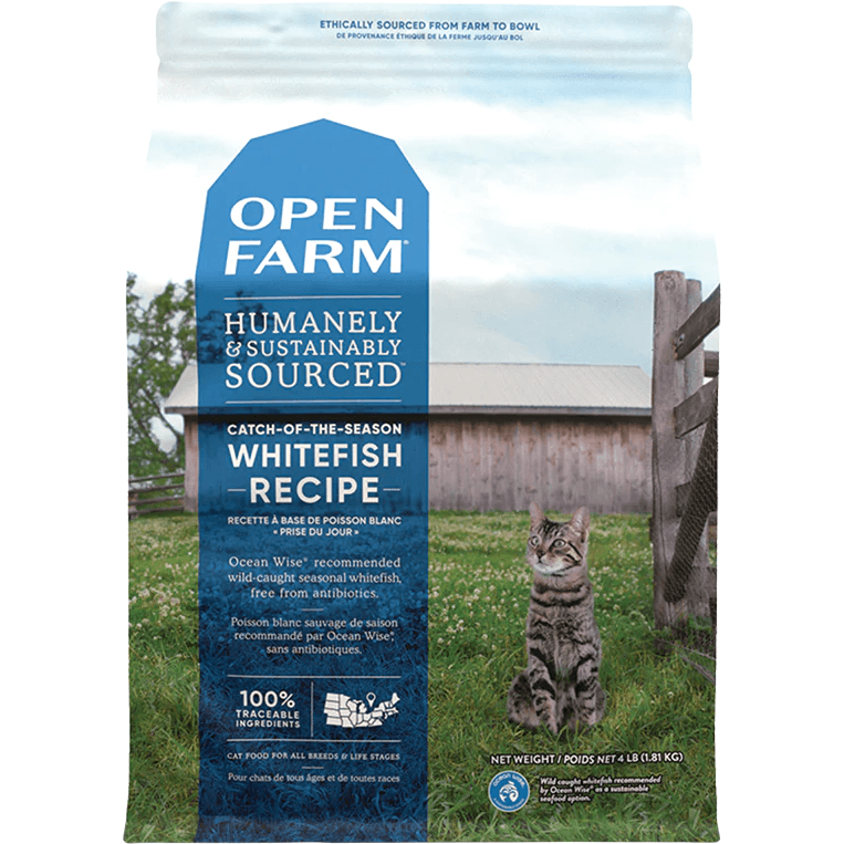 Open Farm Cat Food Catch of the Season Whitefish Recipe - 1.82 Kg - Cat Food - Open Farm - PetMax Canada