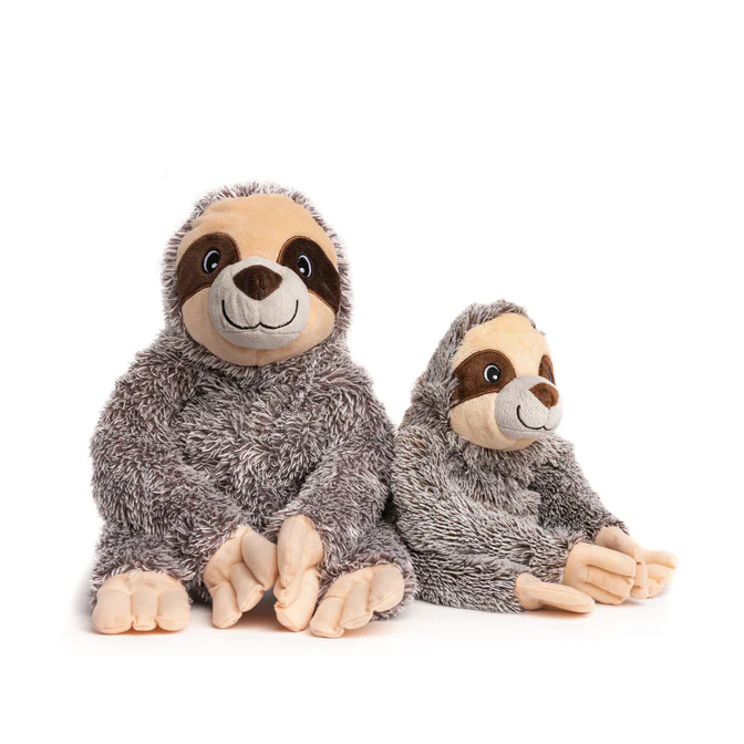 Fabdog Fluffy Dog Toy Sloth  Dog Toys  | PetMax Canada