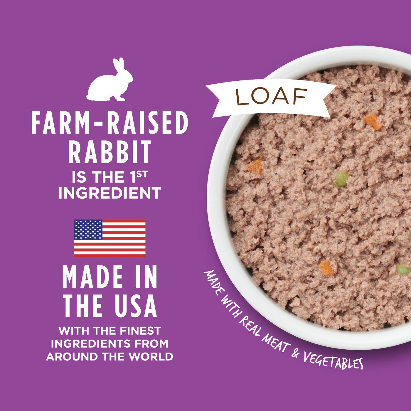 Instinct Wet Dog Food Original Real Rabbit Recipe  Canned Dog Food  | PetMax Canada