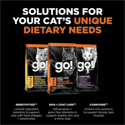 GO! SKIN + COAT CARE Grain Free Salmon Recipe for cats - 1.36 Kg - Cat Food - Go! - PetMax Canada
