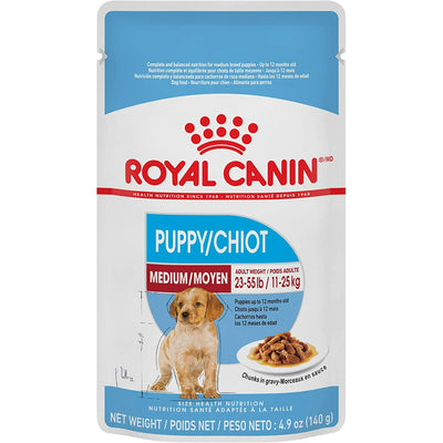 Royal Canin Wet Dog Food Pouch Medium Puppy  Canned Dog Food  | PetMax Canada