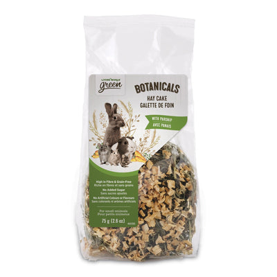 Living World Green Botanicals Hay Cake Parsnip  Small Animal Treats  | PetMax Canada