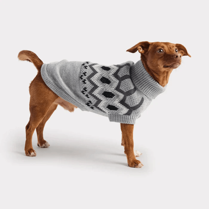 GF Pet Heritage Sweater Grey For Dogs  Sweaters  | PetMax Canada