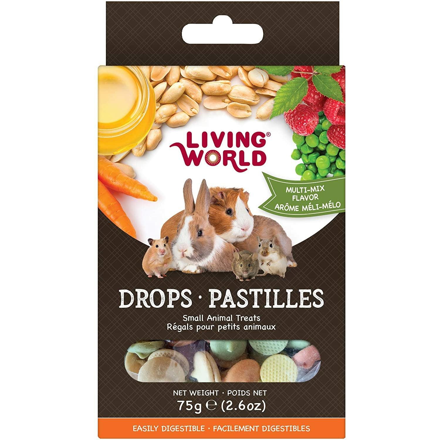 Living World Small Animal Drops Multi Mix - 75g - Small Animal Food Treats - Living World - PetMax Canada