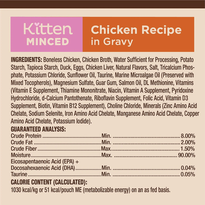 Wellness CORE Tiny Tasters Kitten Minced Chicken in Gravy Wet Cat Food - 50g - Canned Cat Food - Wellness - PetMax Canada