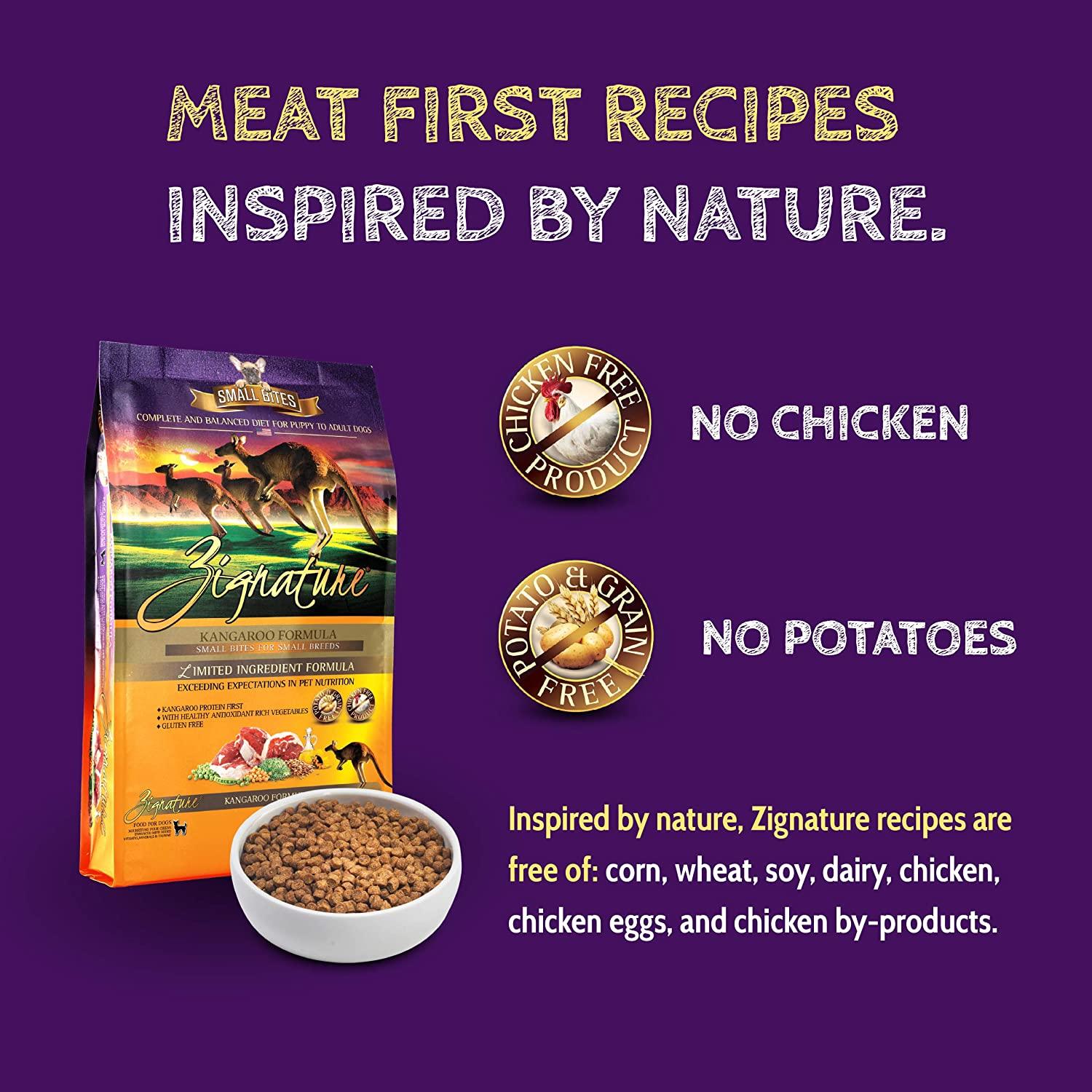 Zignature Limited Ingredient Formula Kangaroo Small Bites - 1.8 Kg - Dog Food - Zignature Pet Food - PetMax Canada