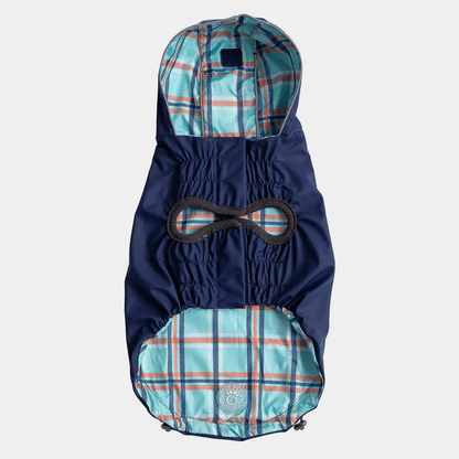 GF Pet Reversible Raincoat Navy For Dogs - X-Small - Coats - GF Pet - PetMax Canada