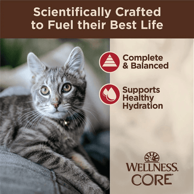 Wellness CORE Tiny Tasters Minced Chicken & Beef in Gravy Wet Cat Food - 50g - Canned Cat Food - Wellness - PetMax Canada