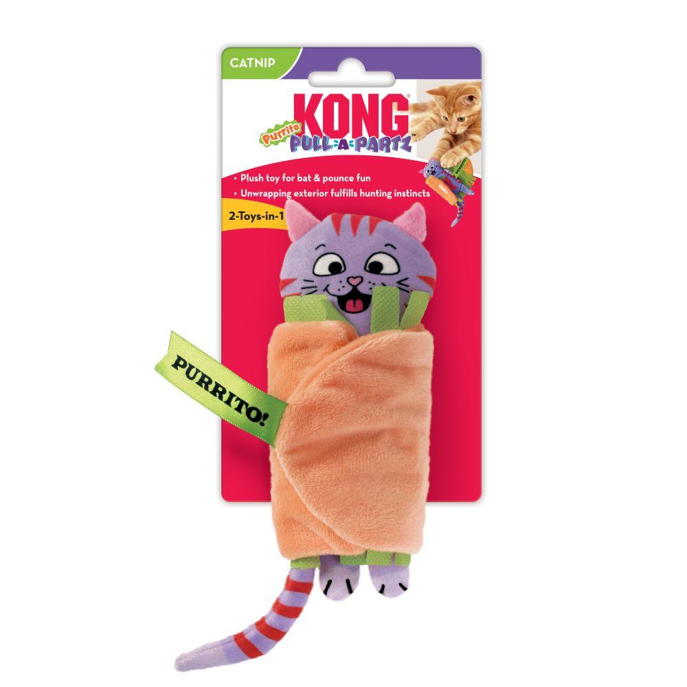 Kong Cat Toy Pull-A-Partz Purrito  Cat Toys  | PetMax Canada