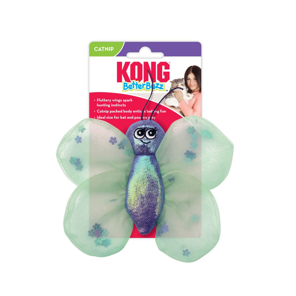 Kong Cat Toy Better Buzz Butterfly  Cat Toys  | PetMax Canada