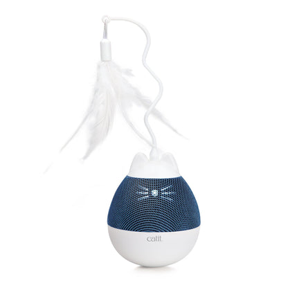 Catit Pixi Spinner Electronic Cat Toy White & Blue - Default Title - Cat Toys - Catit - PetMax Canada