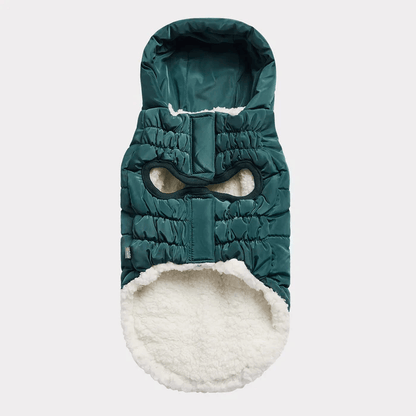 GF Pet Super Puff Parka Teal For Dogs - X-Small - Coats - GF Pet - PetMax Canada