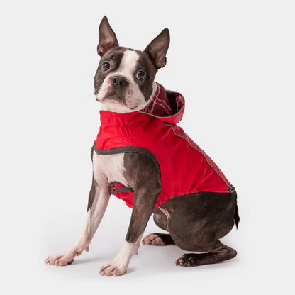 GF Pet Reversible Raincoat Red For Dogs - Small - Coats - GF Pet - PetMax Canada