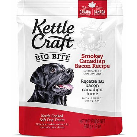 Kettle Craft Smokey Canadian Bacon Big Bite Dog Treats - 340g - Dog Treats - Kettle Craft - PetMax Canada