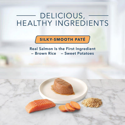 Blue Buffalo Tastefuls Spoonless Singles Adult Salmon Entree Pate - 74g - Canned Cat Food - Blue Buffalo - PetMax Canada